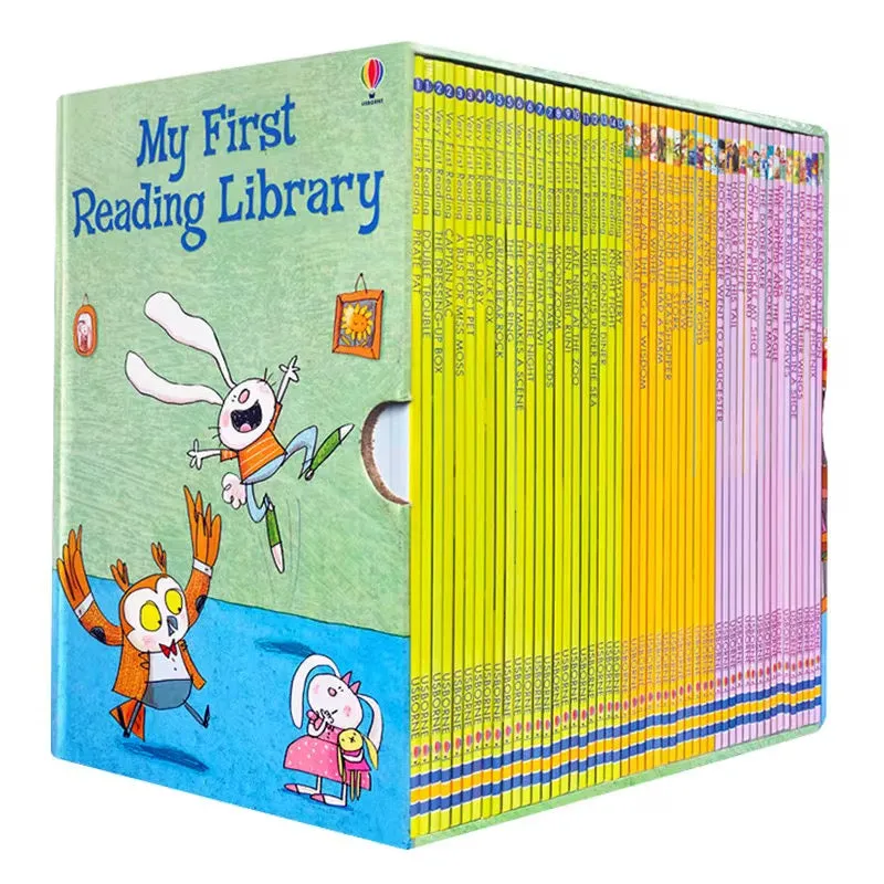 الكتب المصورة التعليمية الإنجليزية الرائجة 50 مجلدًا بالجملة ، مكتبة القراءة الأولى ، كتب التعلم المبكر للأطفاPopular English Educational Picture Books 50 Volumes Bulk, First Reading Library, Early Learning Books for Kids