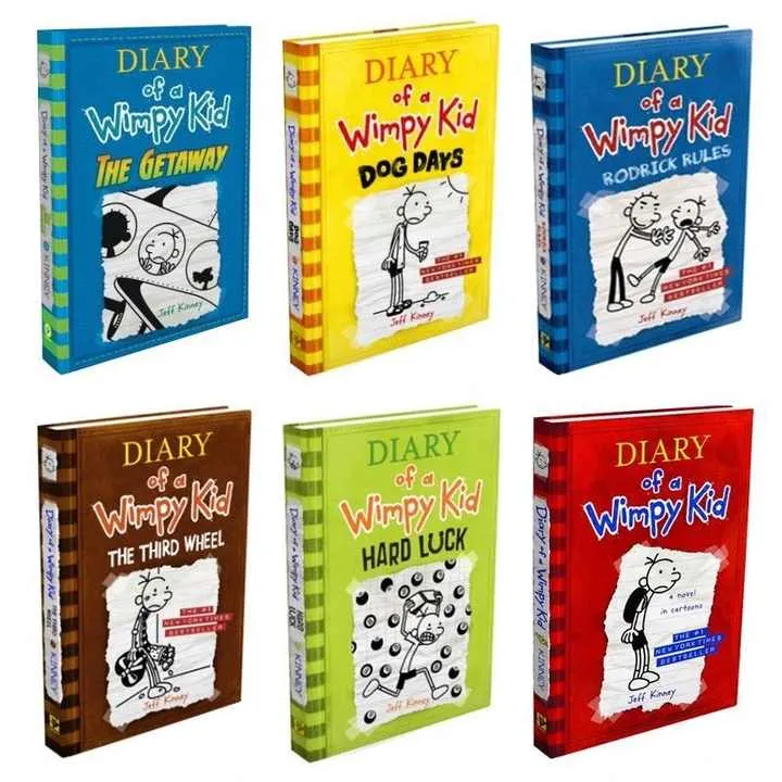 مجموعة مذكرات طفل ضعيف، ٢٠ كتابًا، مجموعة قصص مصورة، كتب قصصية باللغة الإنجليزية للأطفال Diary of a Wimpy Kid Collection 20 Books Boxed Set Comic Book English Story Books for Children Kids