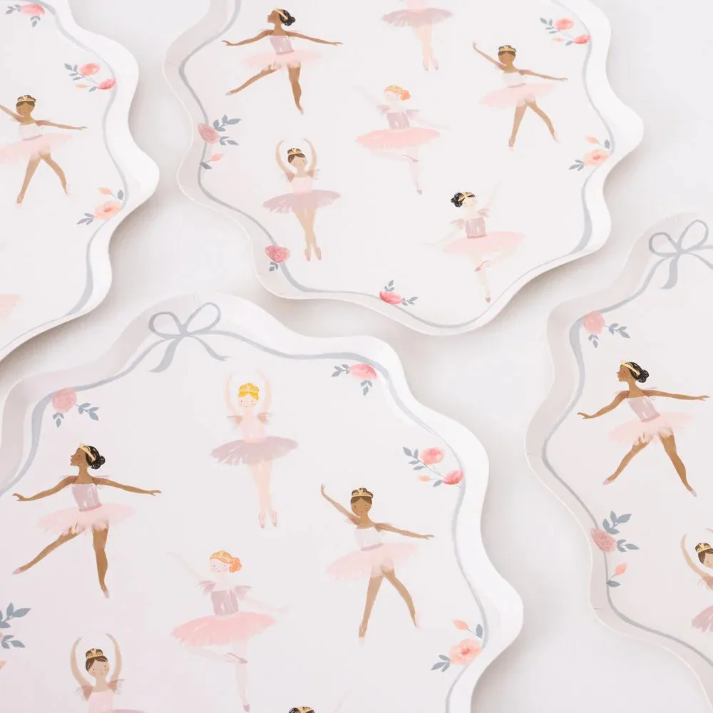 Ballerina Plates (x 8)