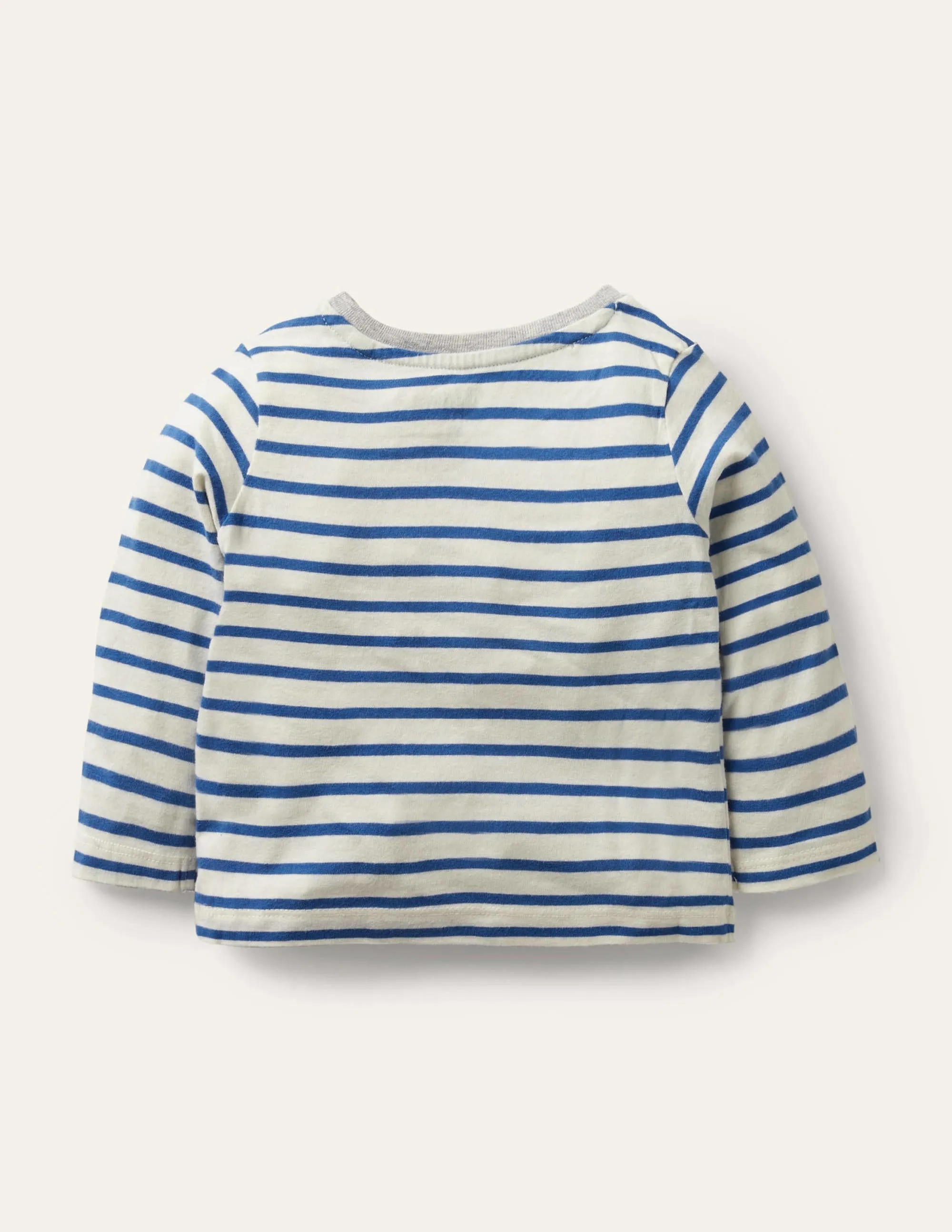 Big Appliqué T-shirt-White/Duke Blue Digger