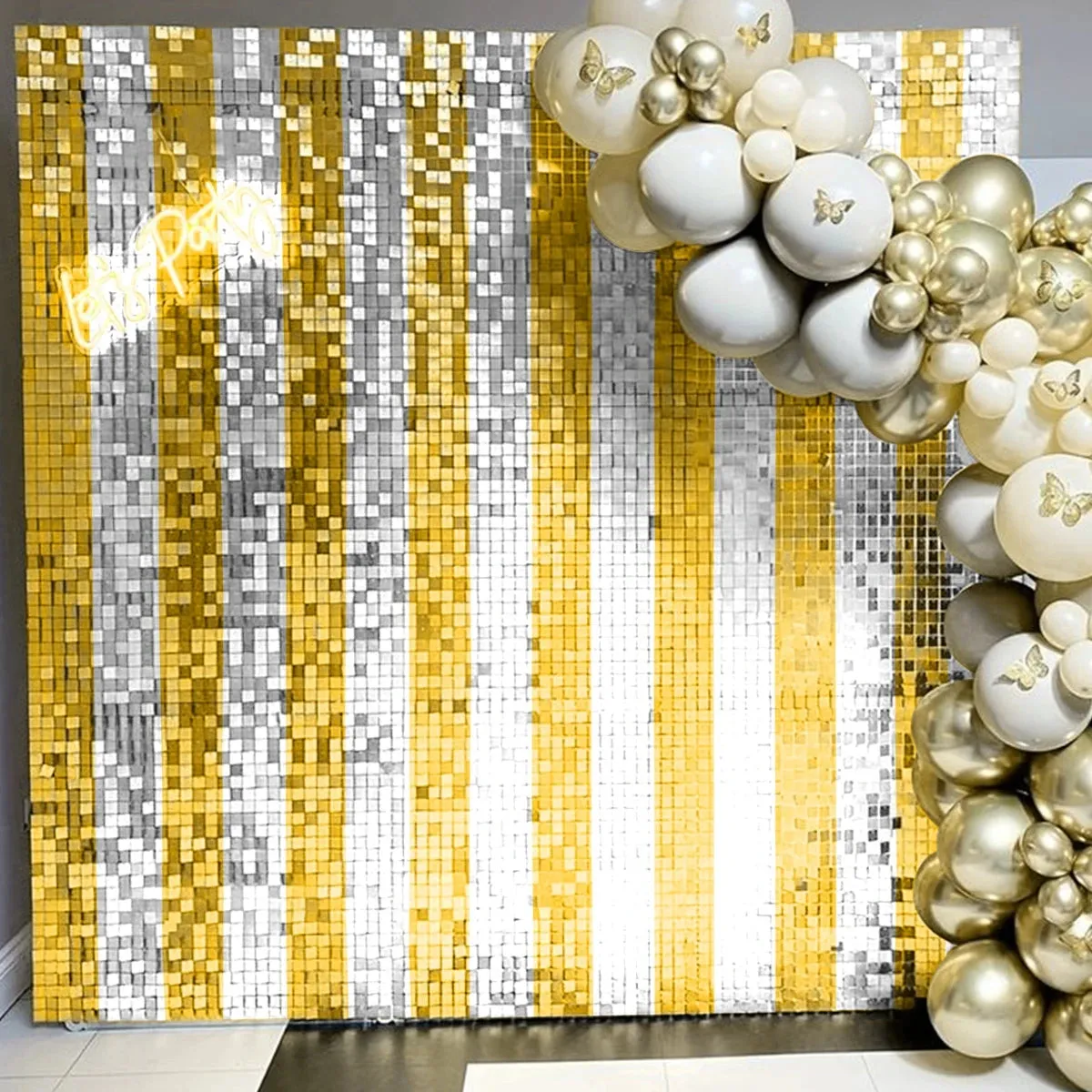 Birthday Party Sequin Curtain Baby Shower Wedding Backdrop