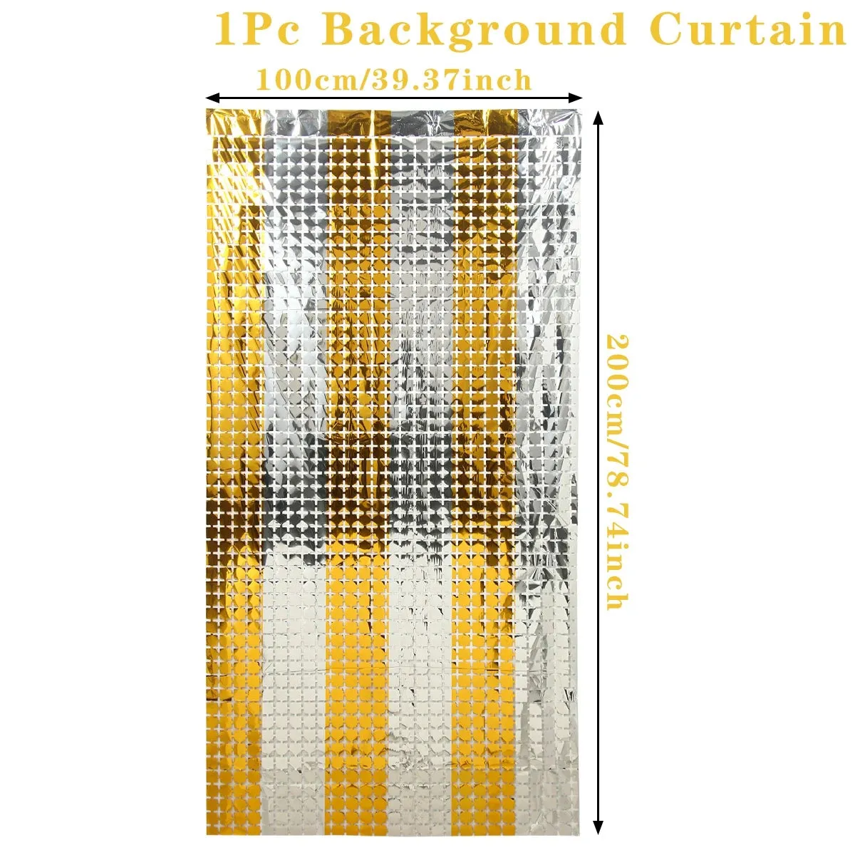 Birthday Party Sequin Curtain Baby Shower Wedding Backdrop