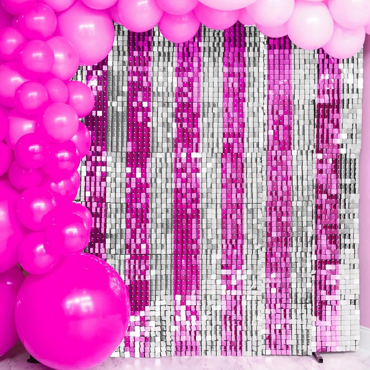 Birthday Party Sequin Curtain Baby Shower Wedding Backdrop