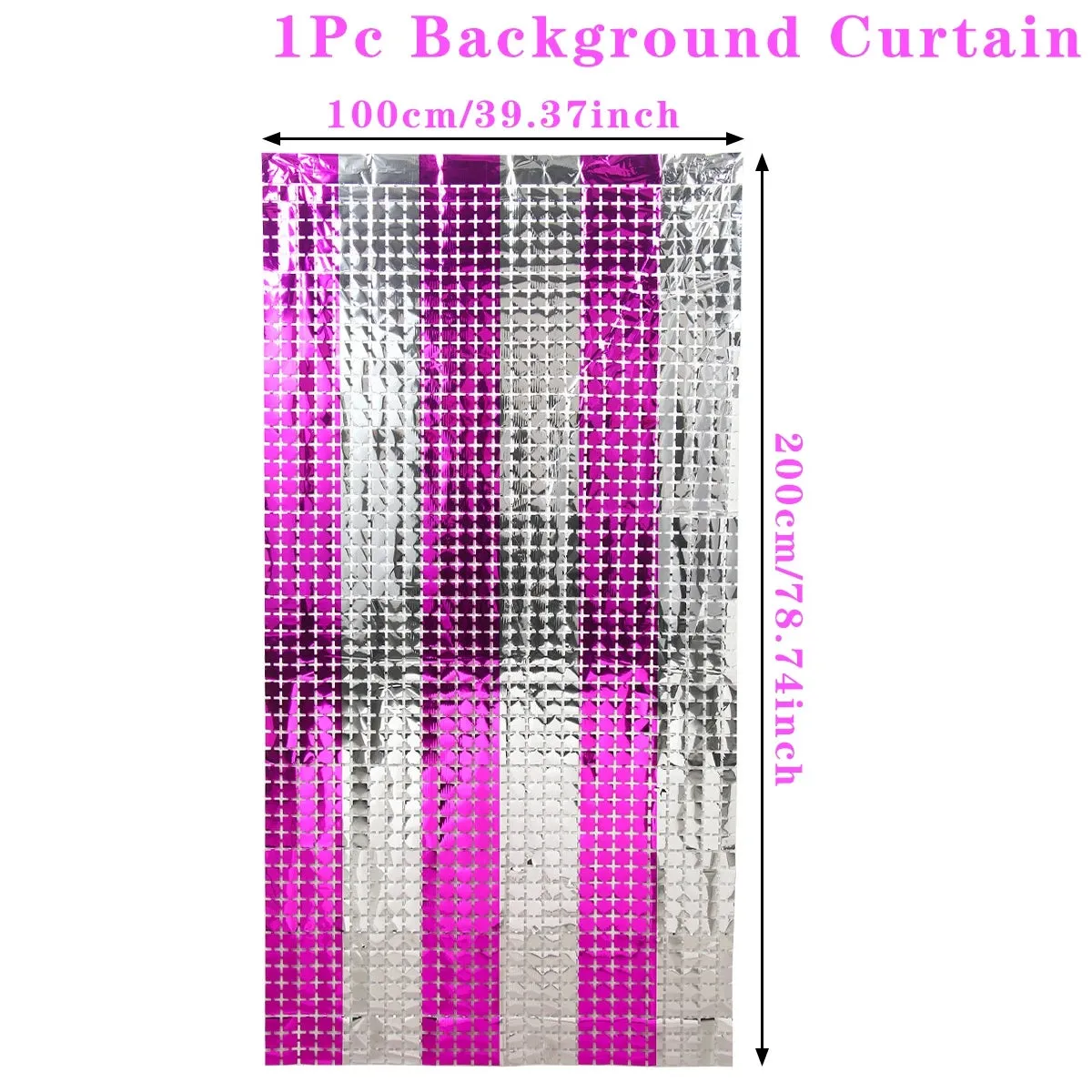 Birthday Party Sequin Curtain Baby Shower Wedding Backdrop