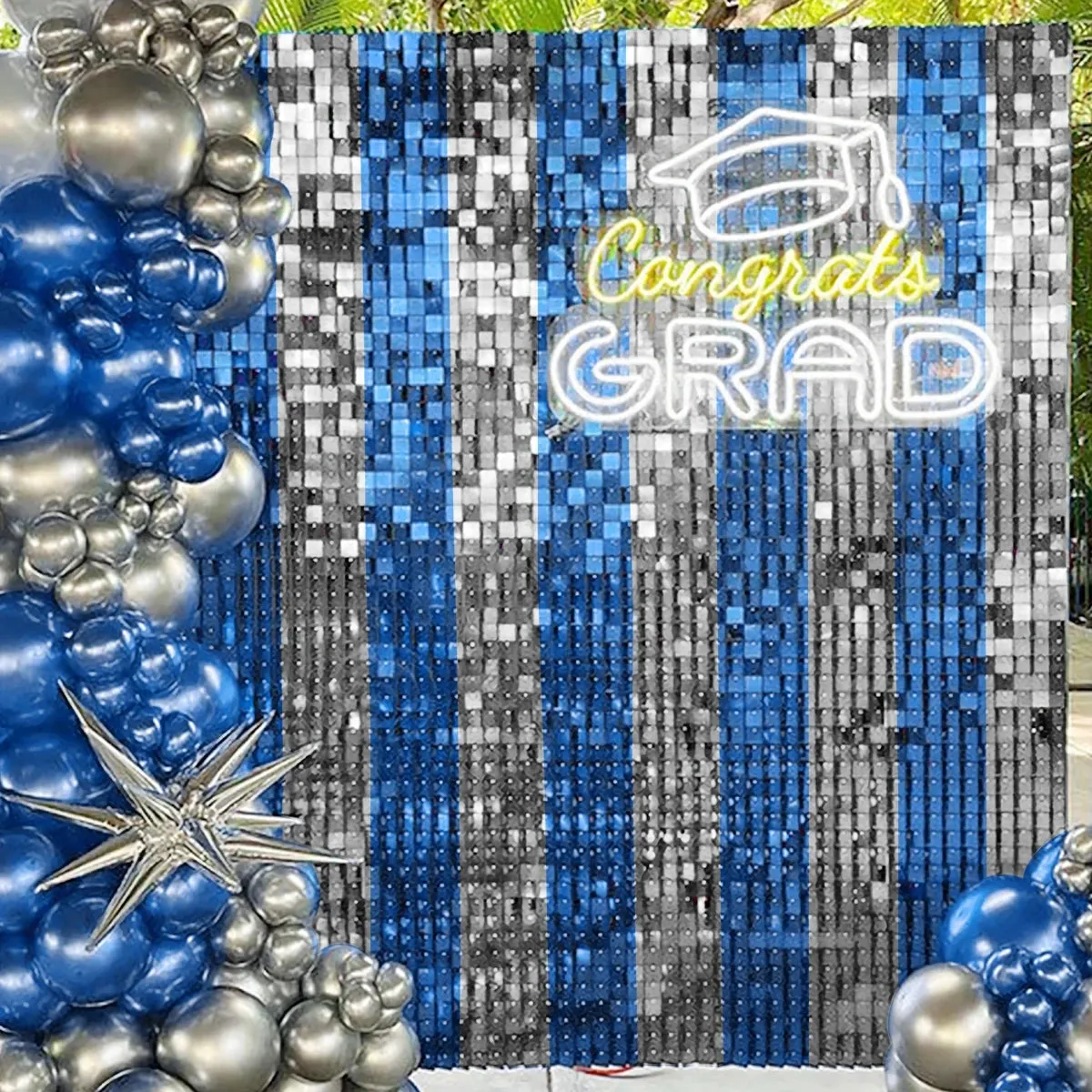 Birthday Party Sequin Curtain Baby Shower Wedding Backdrop