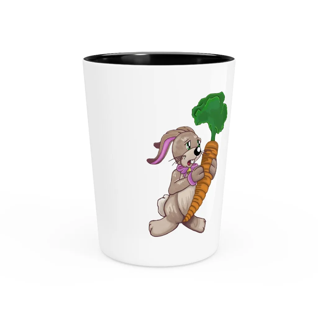 Bunny with Carrot Shot Glass