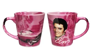 Elvis Mug - Pink Guitars