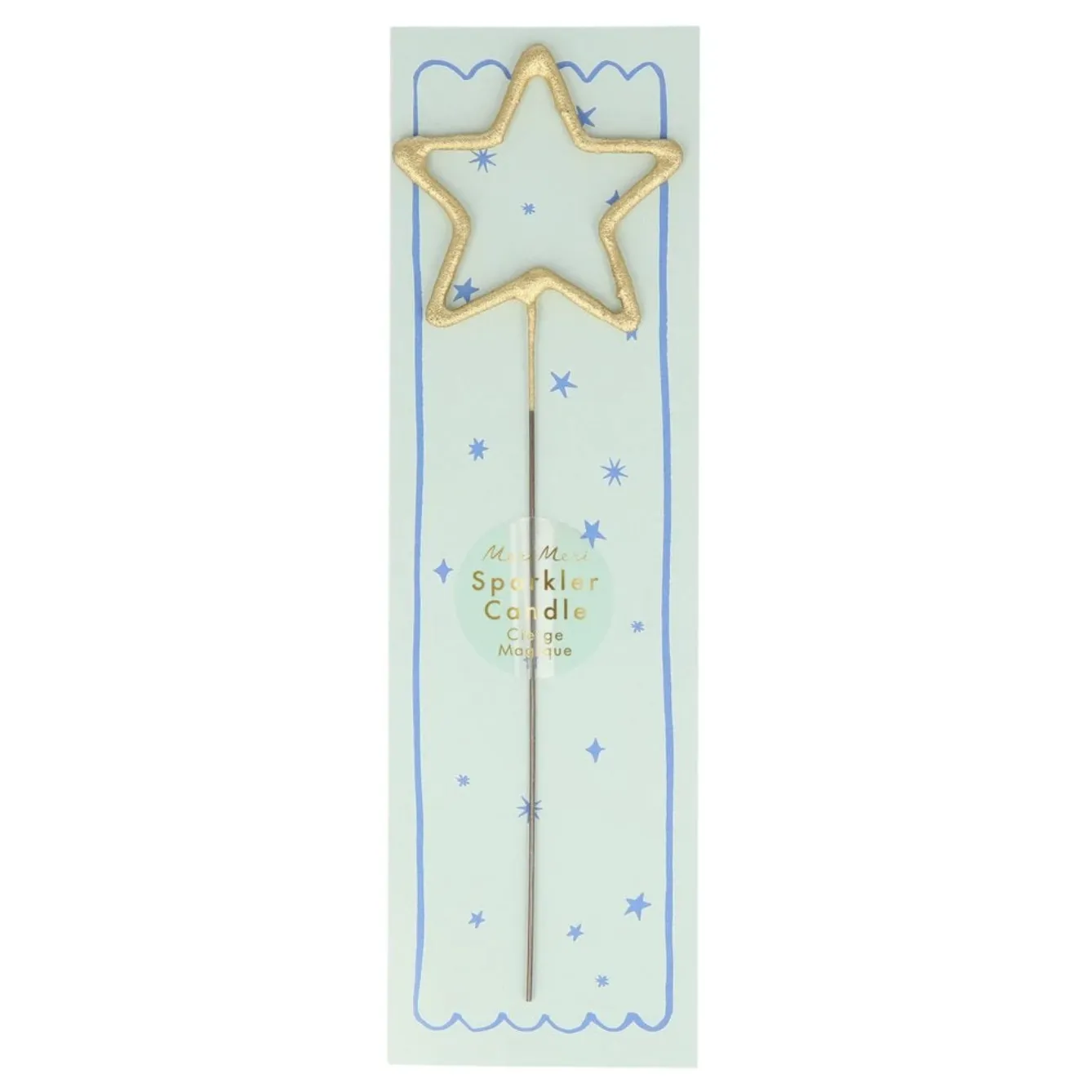 Gold Sparkler Star Candle