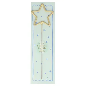 Gold Sparkler Star Candle