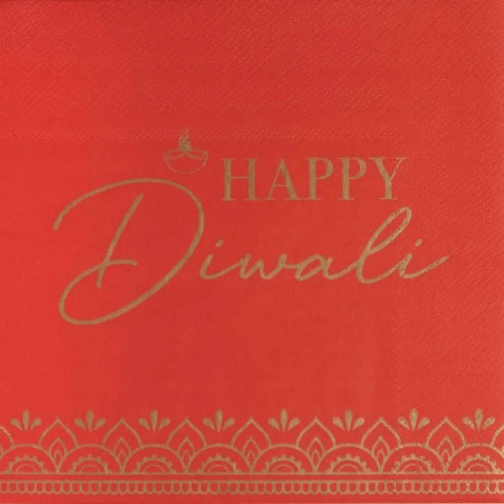 Happy Diwali Beverage Napkins