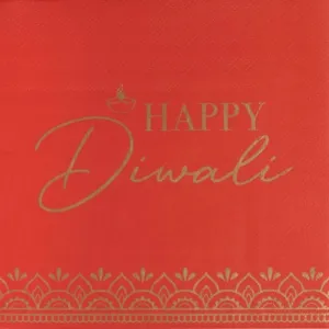 Happy Diwali Beverage Napkins