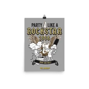 Hey Arnold! Party Like a Rockstar Premium Matte Paper Poster
