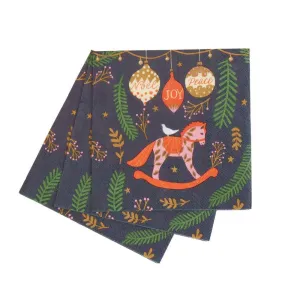 Holiday Horise Paper Cocktail Napkins