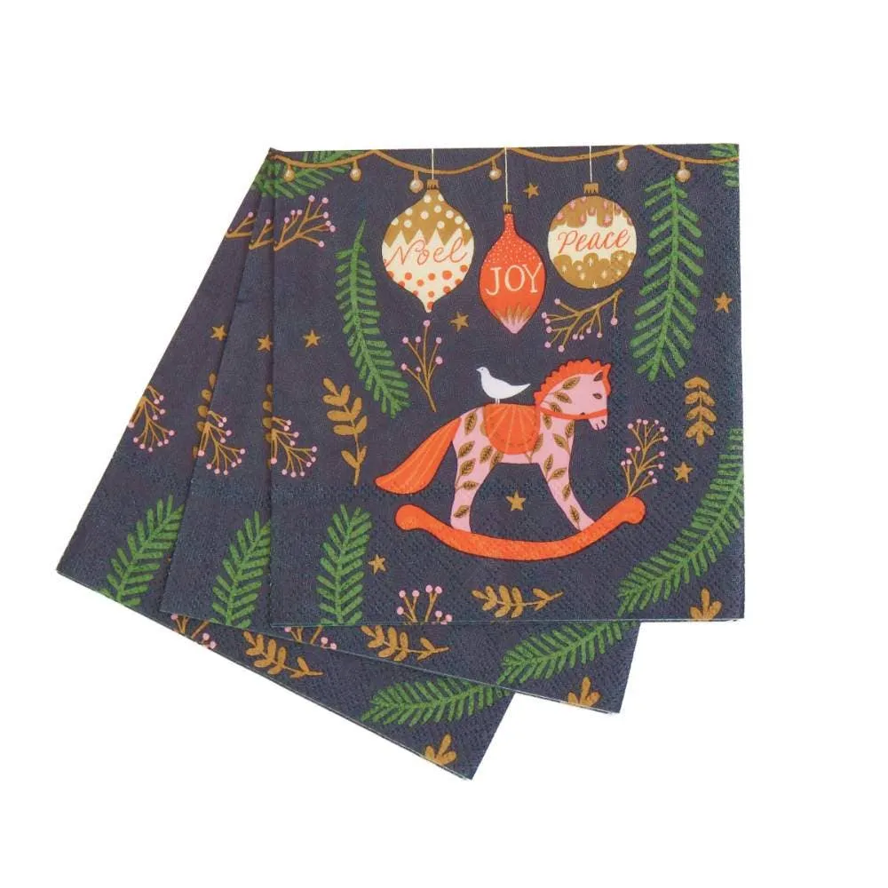 Holiday Horise Paper Cocktail Napkins