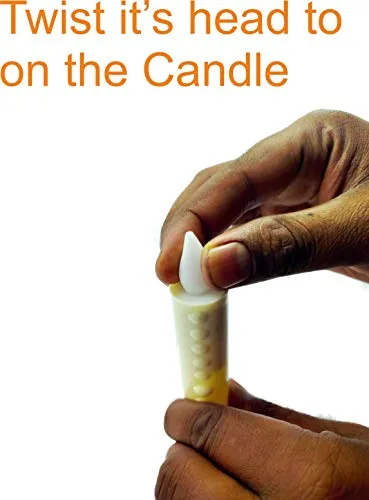 LED Pillar Candles, Warm Yellow Ambient Light for Home Decoration, Christmas Candle, Battery Operated (Set of 36)