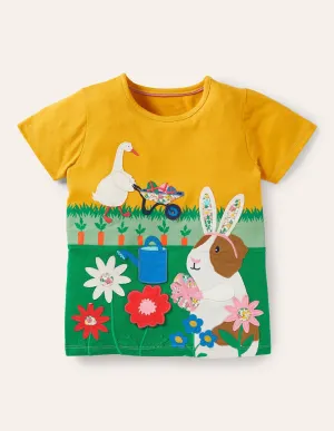 Lift-the-flap T-shirt-Daffodil Yellow Egg Hunt