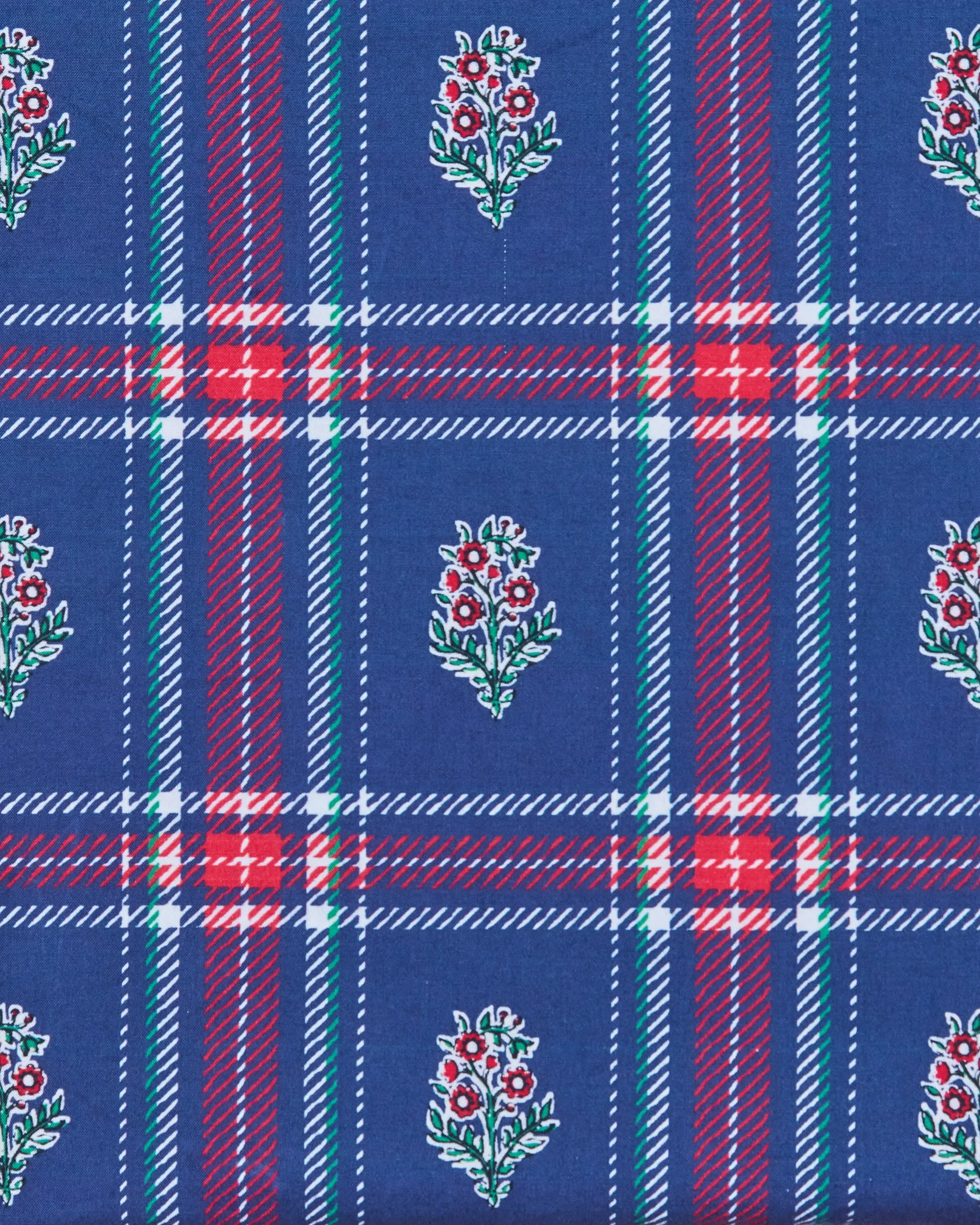 Nostalgia Plaid - On the Books Blouse - Navy