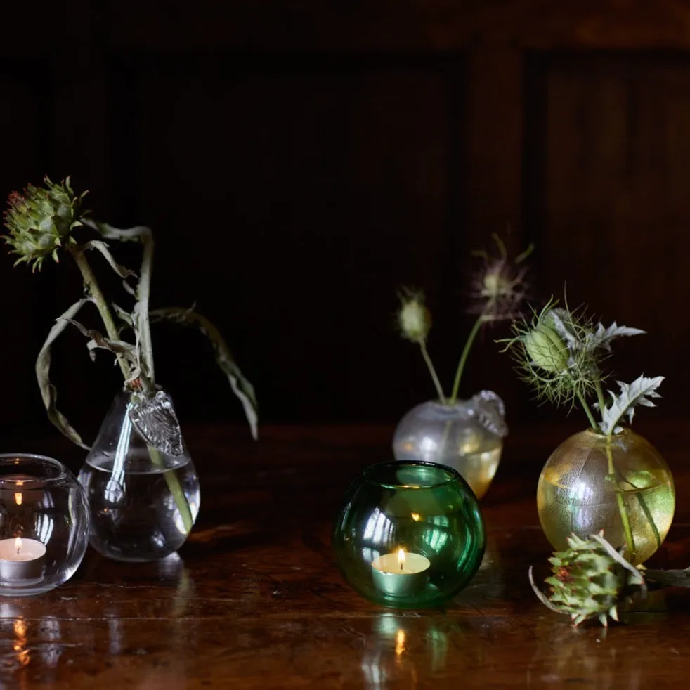 Round Bud Vase - Green