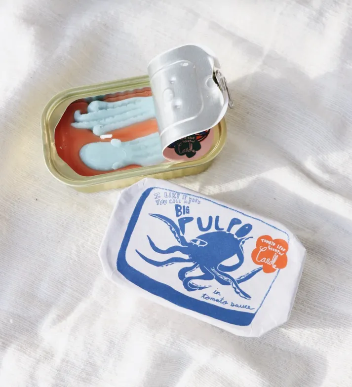 Tinned Fish Candle in Tomato