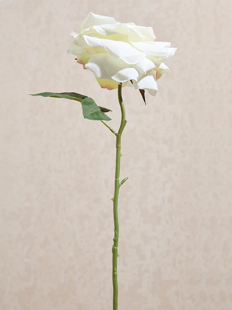 Westside Home White Artificial Rose Flower
